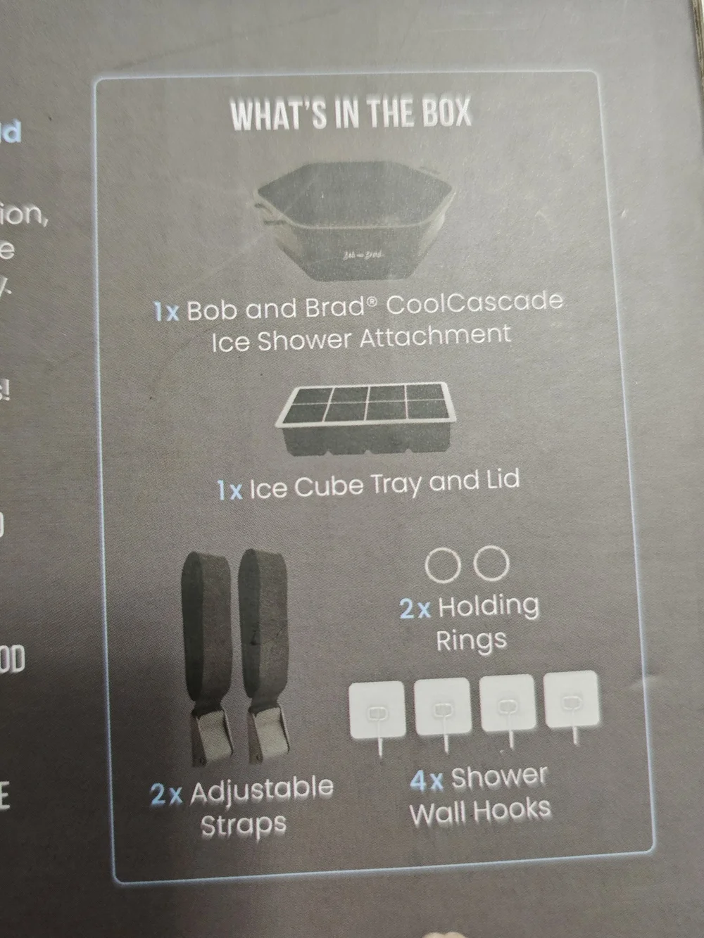 Ice Shower Attachment Kit - Black